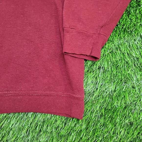 Vintage 80s MOD Sweater Womens Large 21x22 Burgundy - Picture 12 of 13